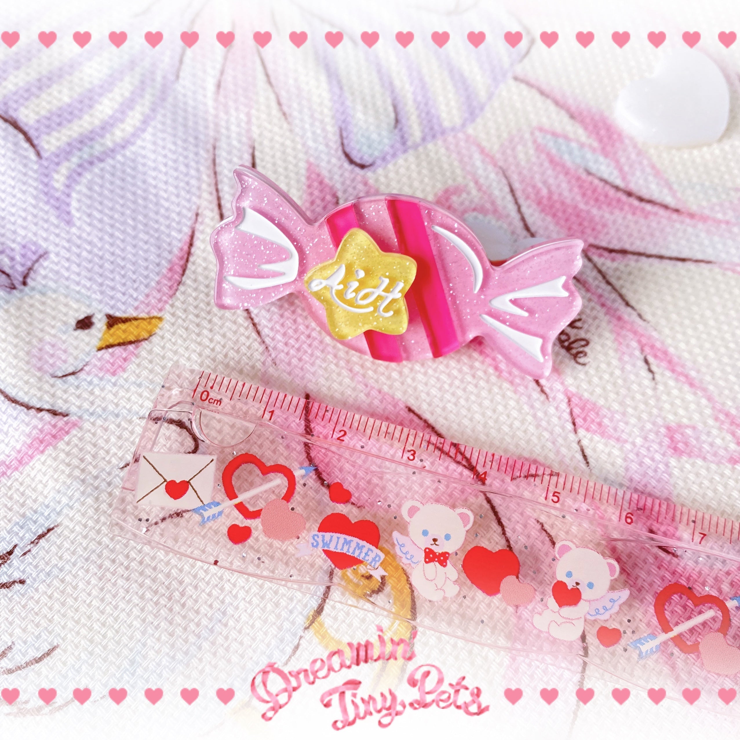 Rainbow Candy - Sweet Lolita Ring Hairclip - image 37