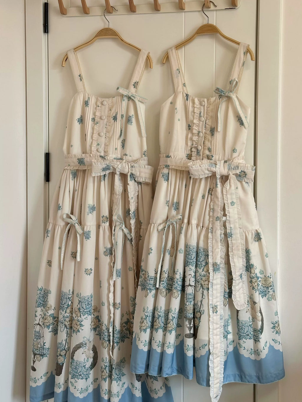 Floral and Bird Series - Classic Lolita JSK Dress, Floral Print - image 15