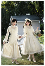 Winter Island Memory - Elegant Lolita Winter Coat & OP Dress Set - image 12