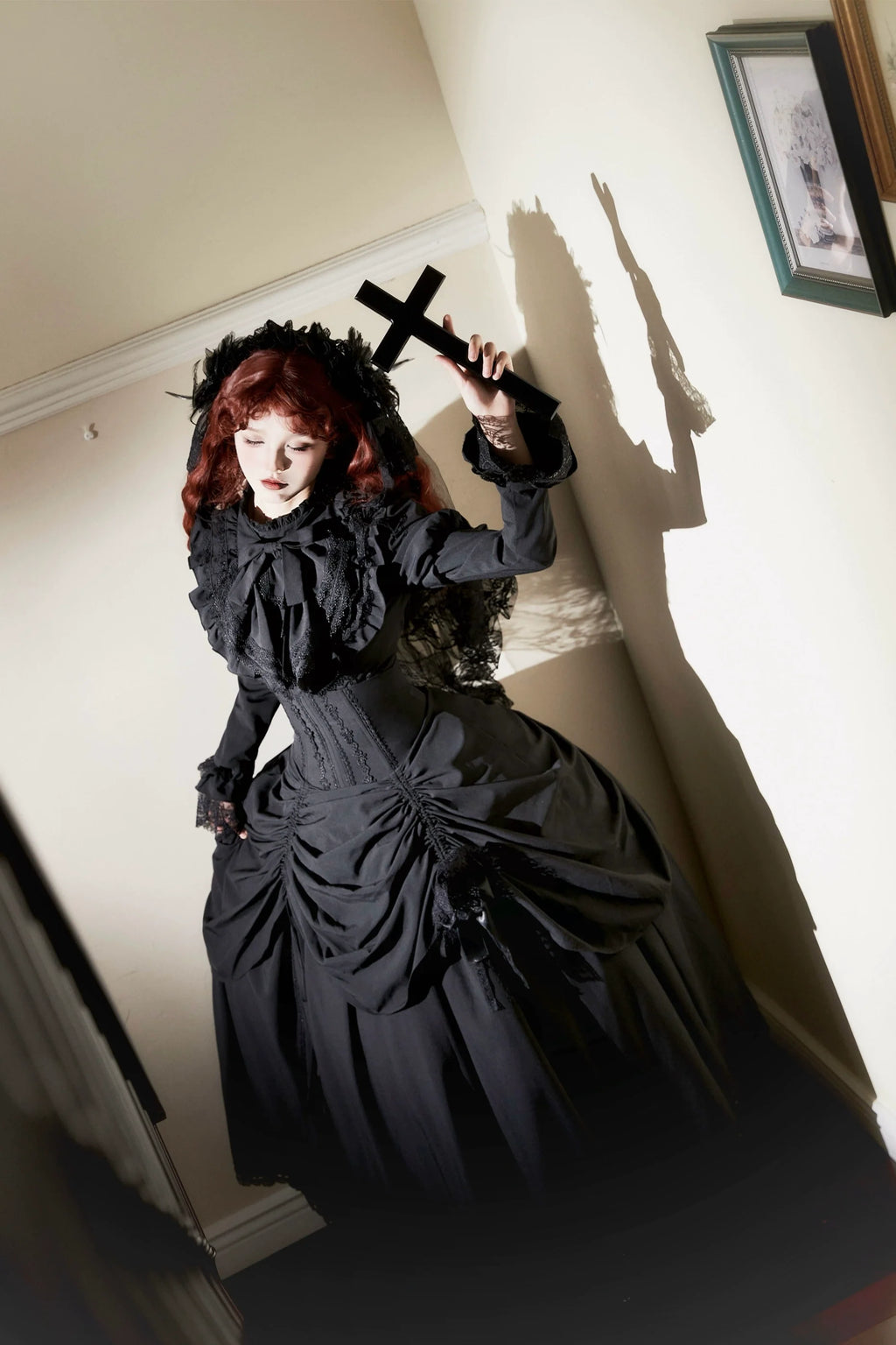 Gothic Fishbone Corset Lolita SK and Shirt Set - image 8