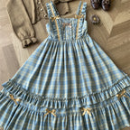 Green Fairy Tales Classic Plaid Plus Size Lolita JSK Dress - image 20