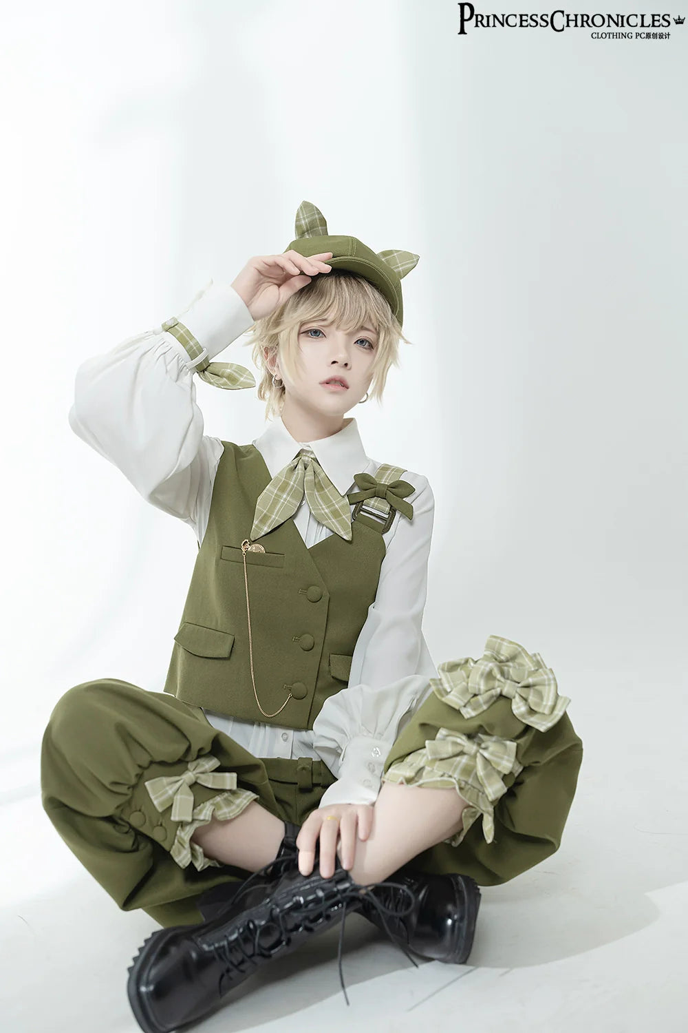 Vintage Kawaii Bow Lolita Beret - image 18