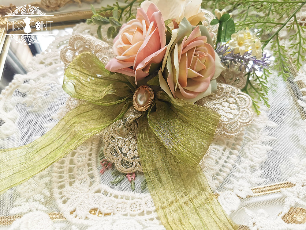 Sally's Garden - Lolita Flower Bow Lace Necklace - image 22