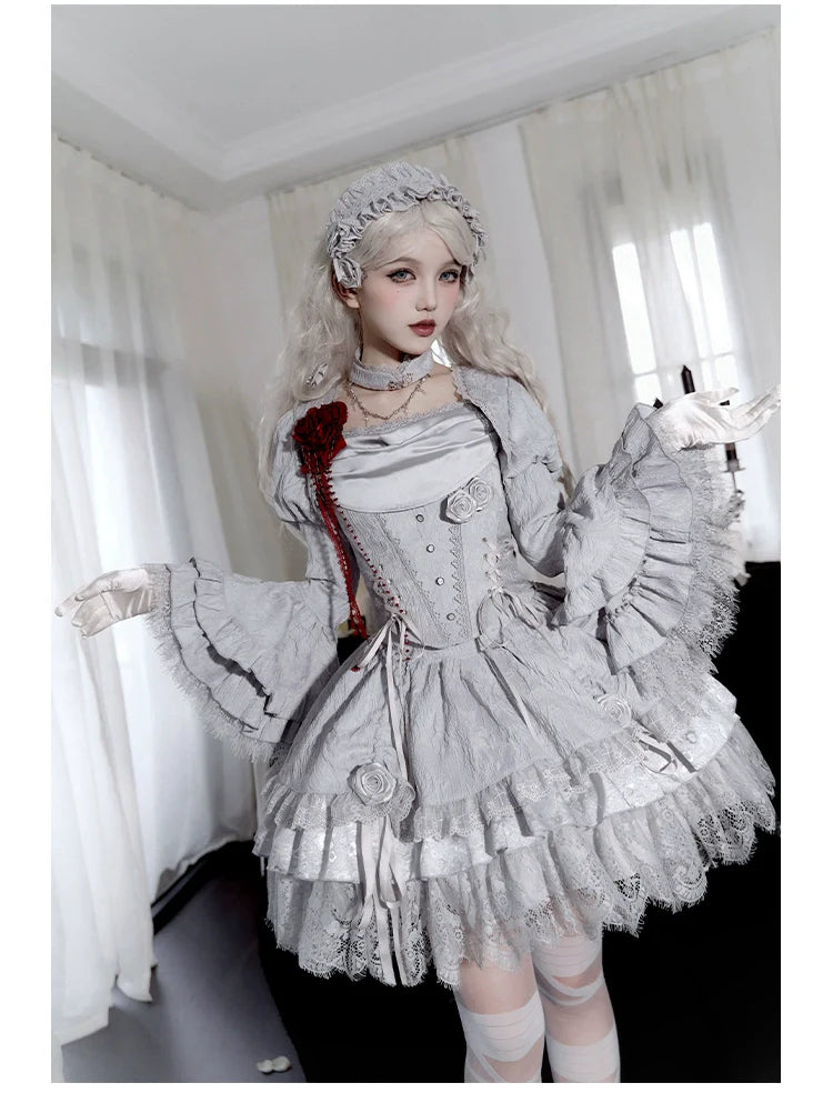 Twilight - Gothic Witch Lolita SK Suit Bodice Mermaid Dress - image 17