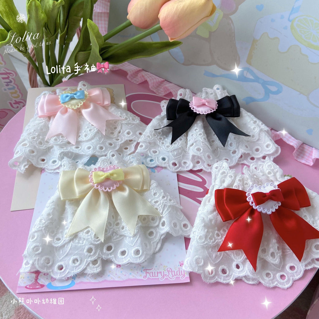 Sweet Lolita Cuff with Heart and Bow - image 1