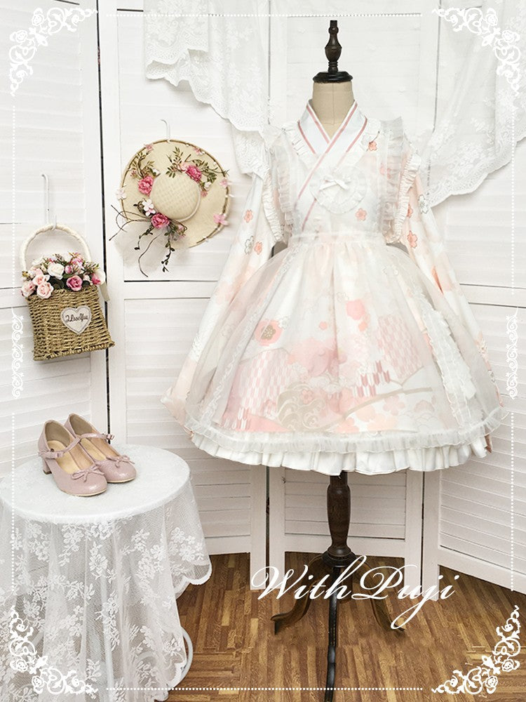 Xiaochunrihe - Wa Lolita OP Dress and Accessories - image 10