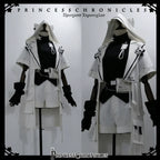 White Cat - Futuristic Style Cool Lolita Pants Suit With Cat Ear Coat - image 22