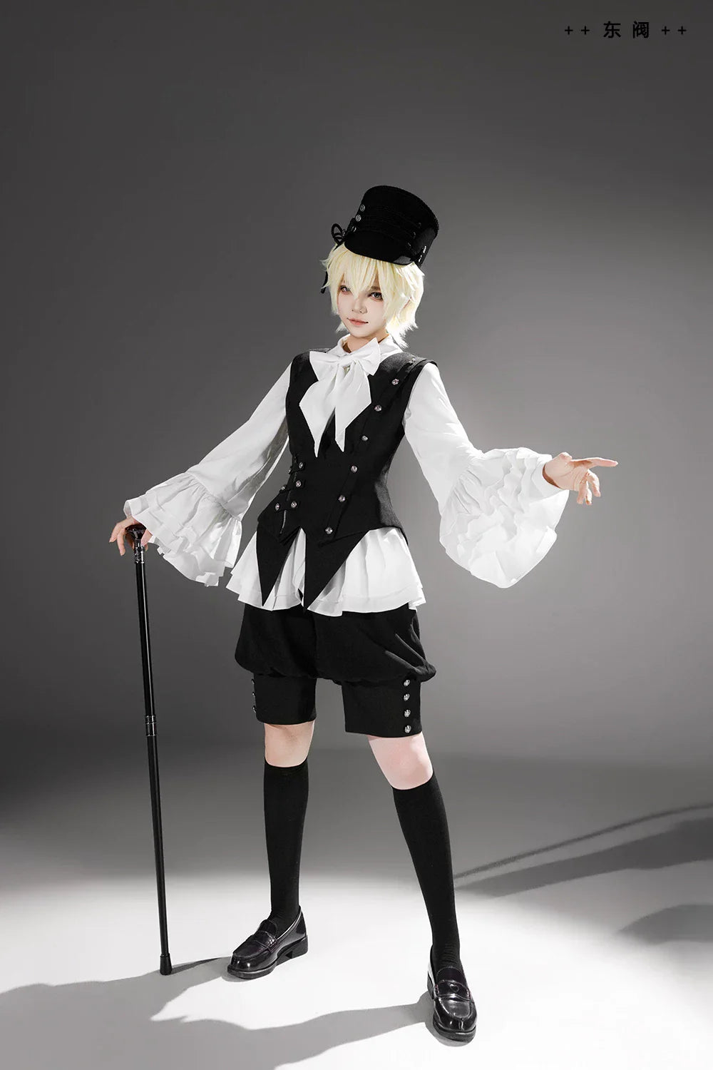 Ashes - Vintage Ouji Lolita Blouse and Shorts Set - image 3