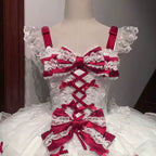 Velvet Sweetheart - Doll-like Sweet Lolita Jumper Dress, Bow Accents - image 21