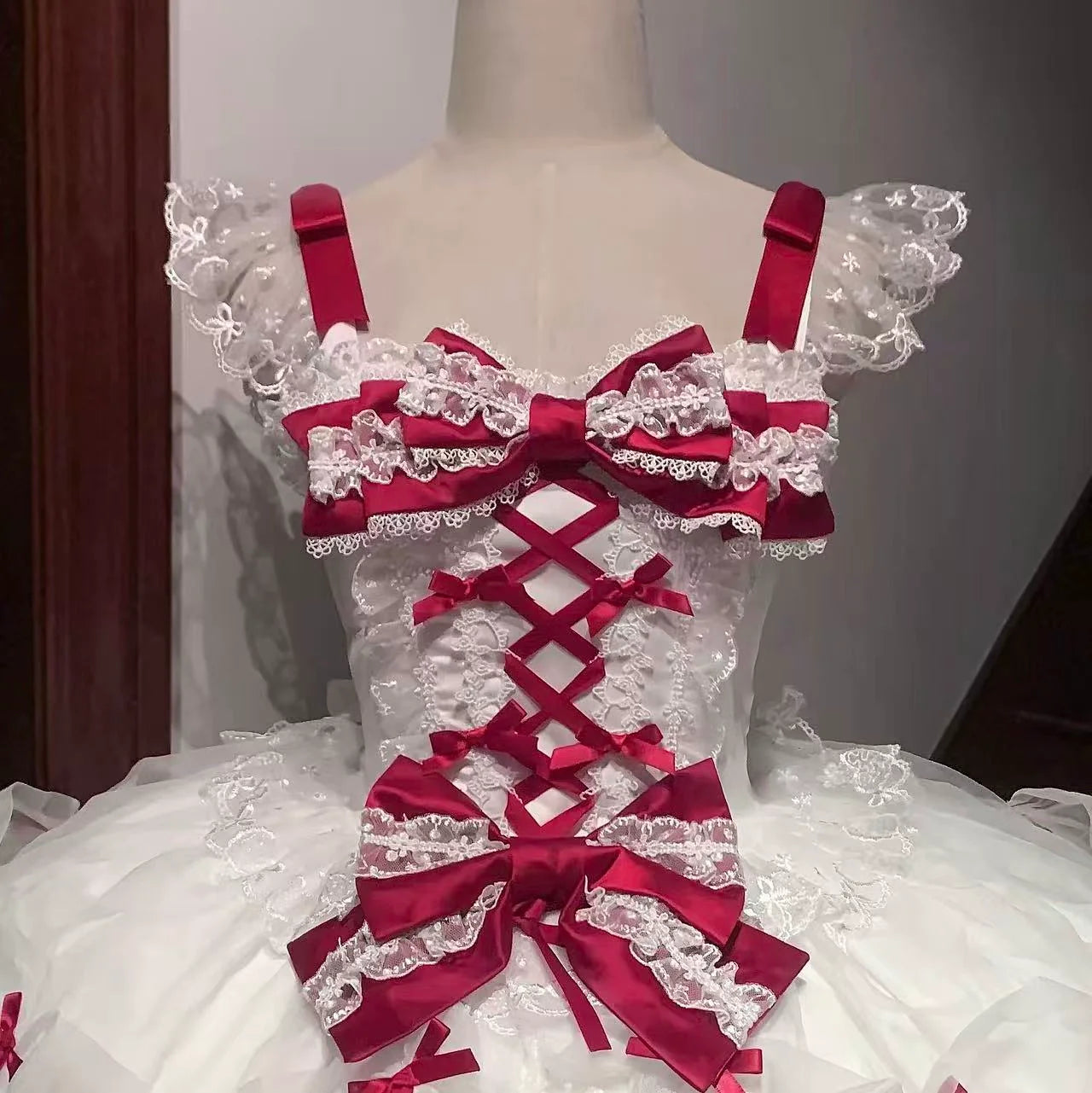 Velvet Sweetheart - Doll-like Sweet Lolita Jumper Dress, Bow Accents - image 21