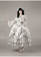 Humanoid Robot - Silver Gothic Lolita Mermaid Skirt Set - image 50