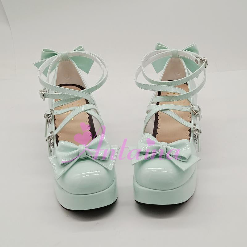 Lolita Bow Strap Shoes, Multicolors - image 28
