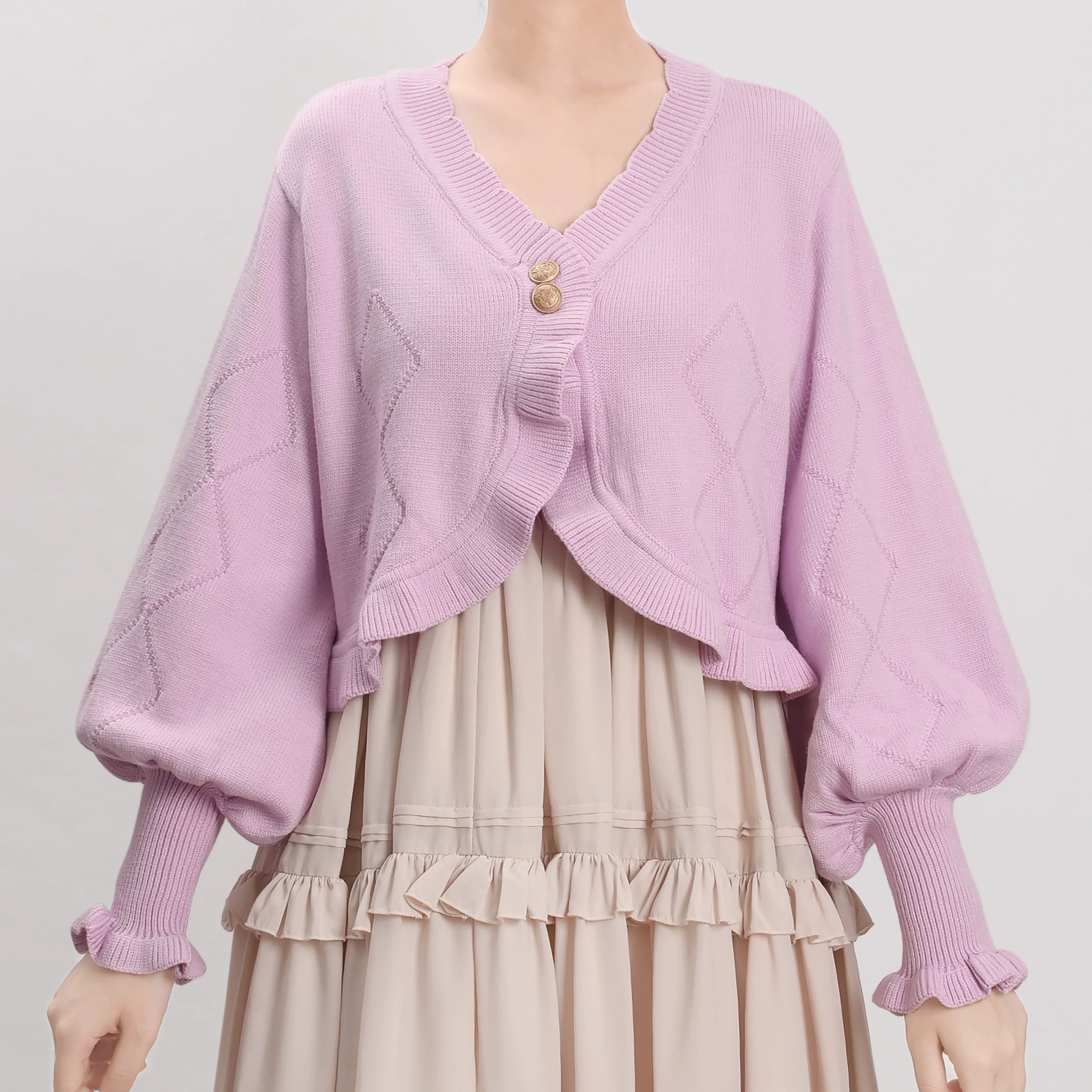 Cookie - Vintage Lolita Cardigan, Short Sweater - image 18