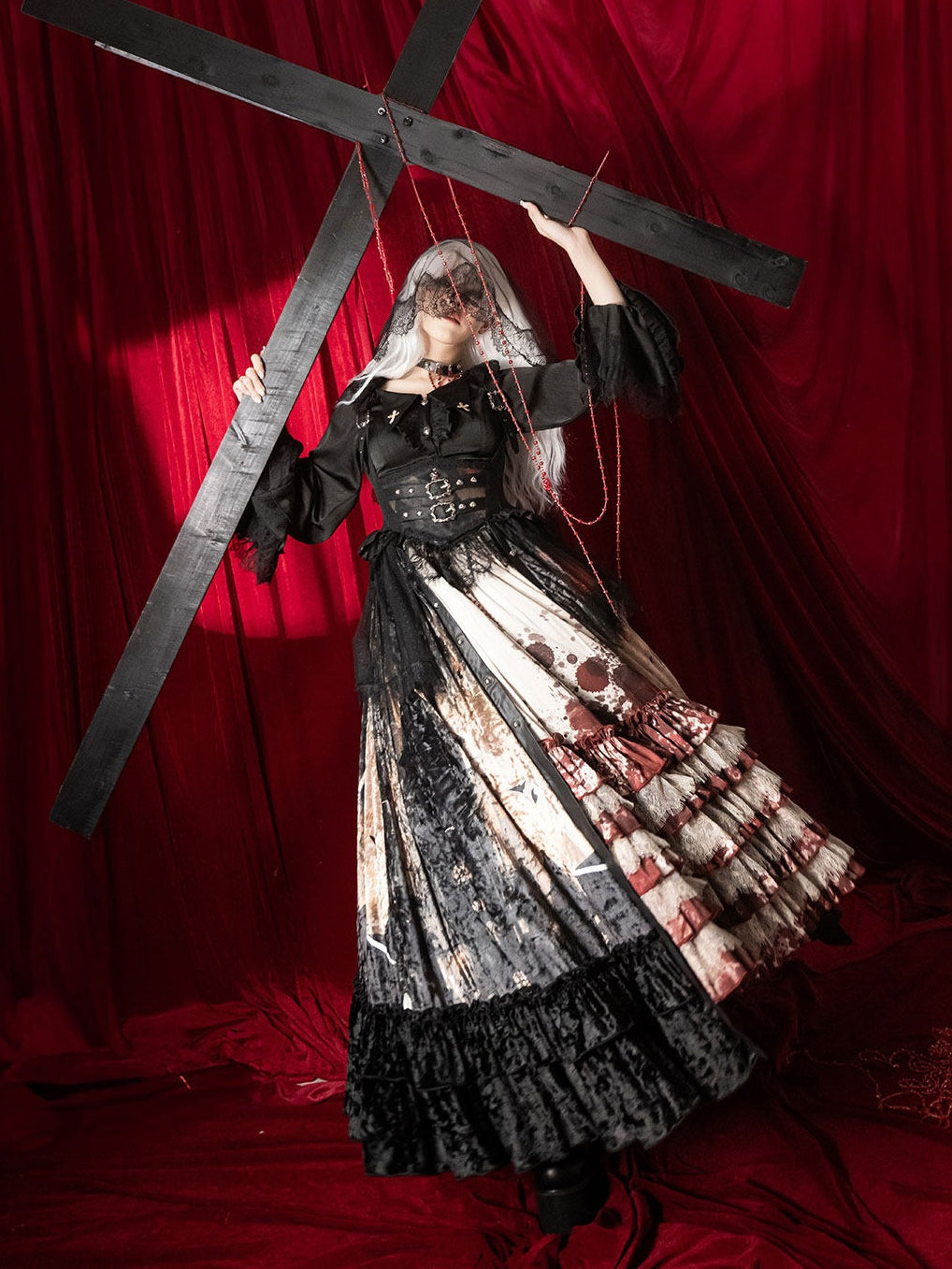 Heretic Nun Gothic Lolita Long JSK Set - image 11