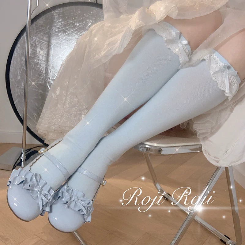 Sweet Lolita Cotton Socks Bow Lace Socks - image 10