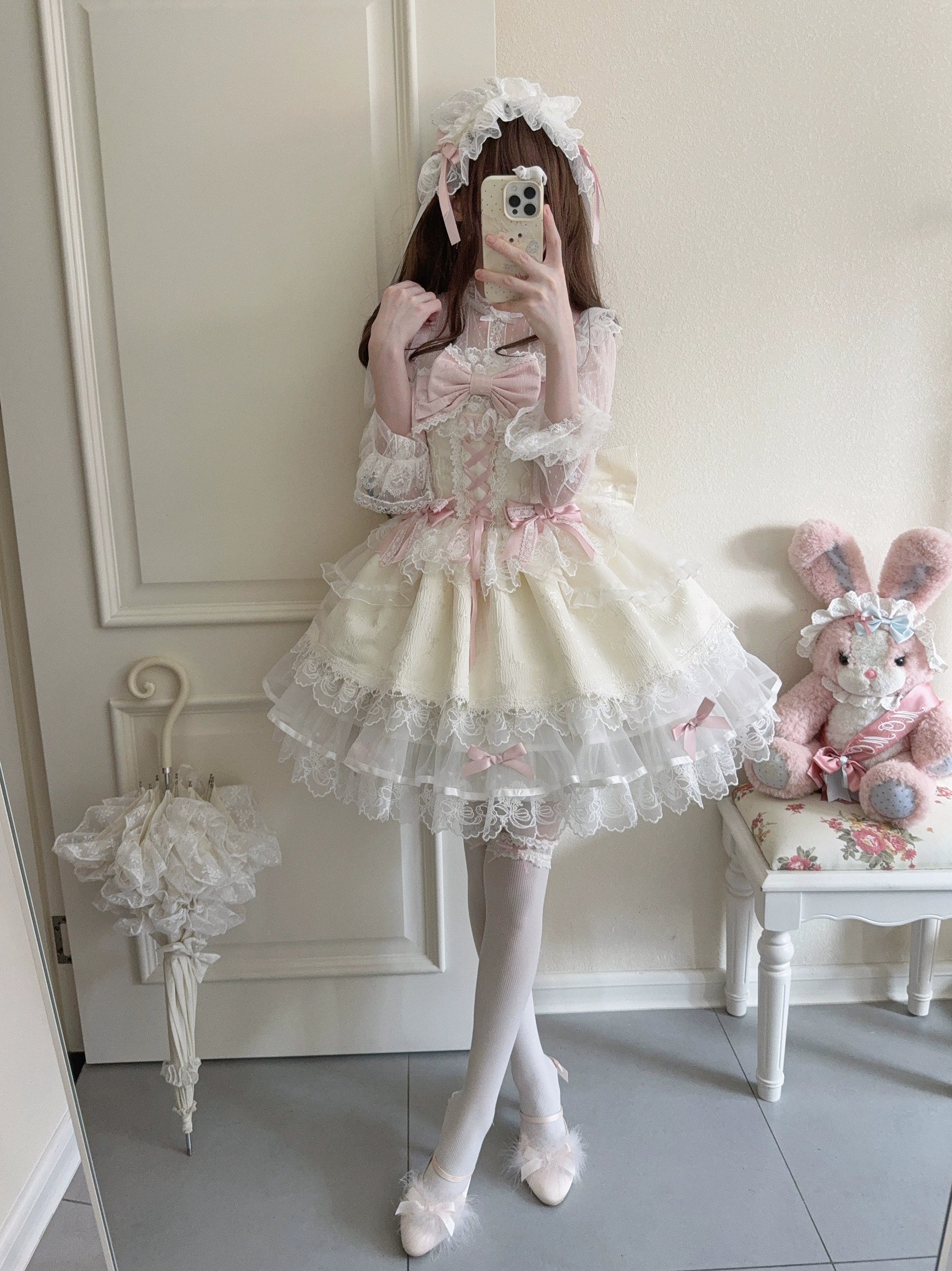 Fleeting Isle - Sweet Lolita Ballet Style JSK Dress - image 30