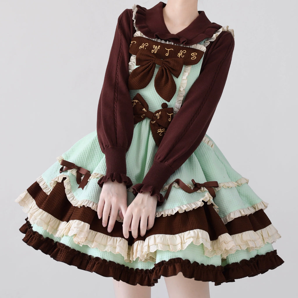 Puff Sleeve Knit Lolita Undershirt - image 14