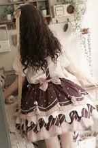 Chocolate Milk Pie - Sweet Lolita JSK Dress Summer Salopette - image 11