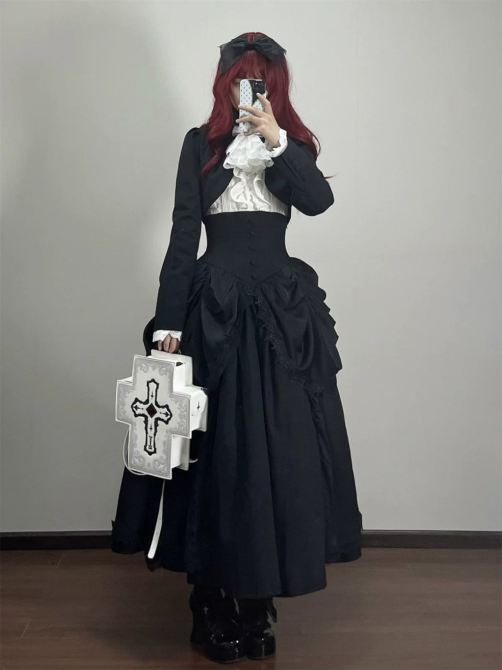 Dreaming Gothic Lolita Fishbone Long Skirt - image 20