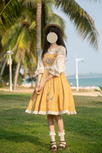 Flying Bird - Plus Size Elegant Lolita JSK Dress With Bird Embroidery - image 18
