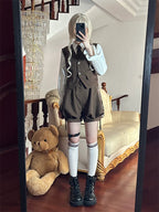 Detective Rabbit Kiri - Ouji Lolita Outfits, Backpack Pants - image 24