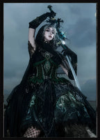 Bone Dragon - Gothic Lolita Corset JSK Dress Set with Embroidery - image 67