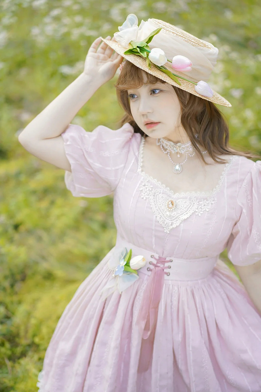 Tulip - Classic Lolita Short Sleeve OP Dress - image 10