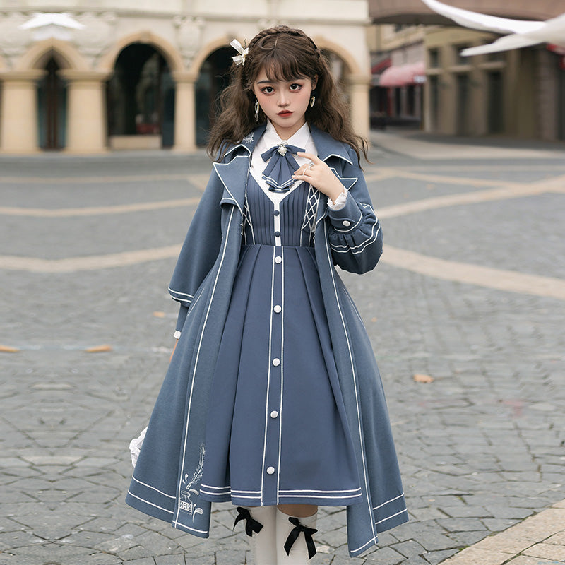 Chunlv Lolita - Book of Lies - Elegant College Style Princess JSK Set - image 2