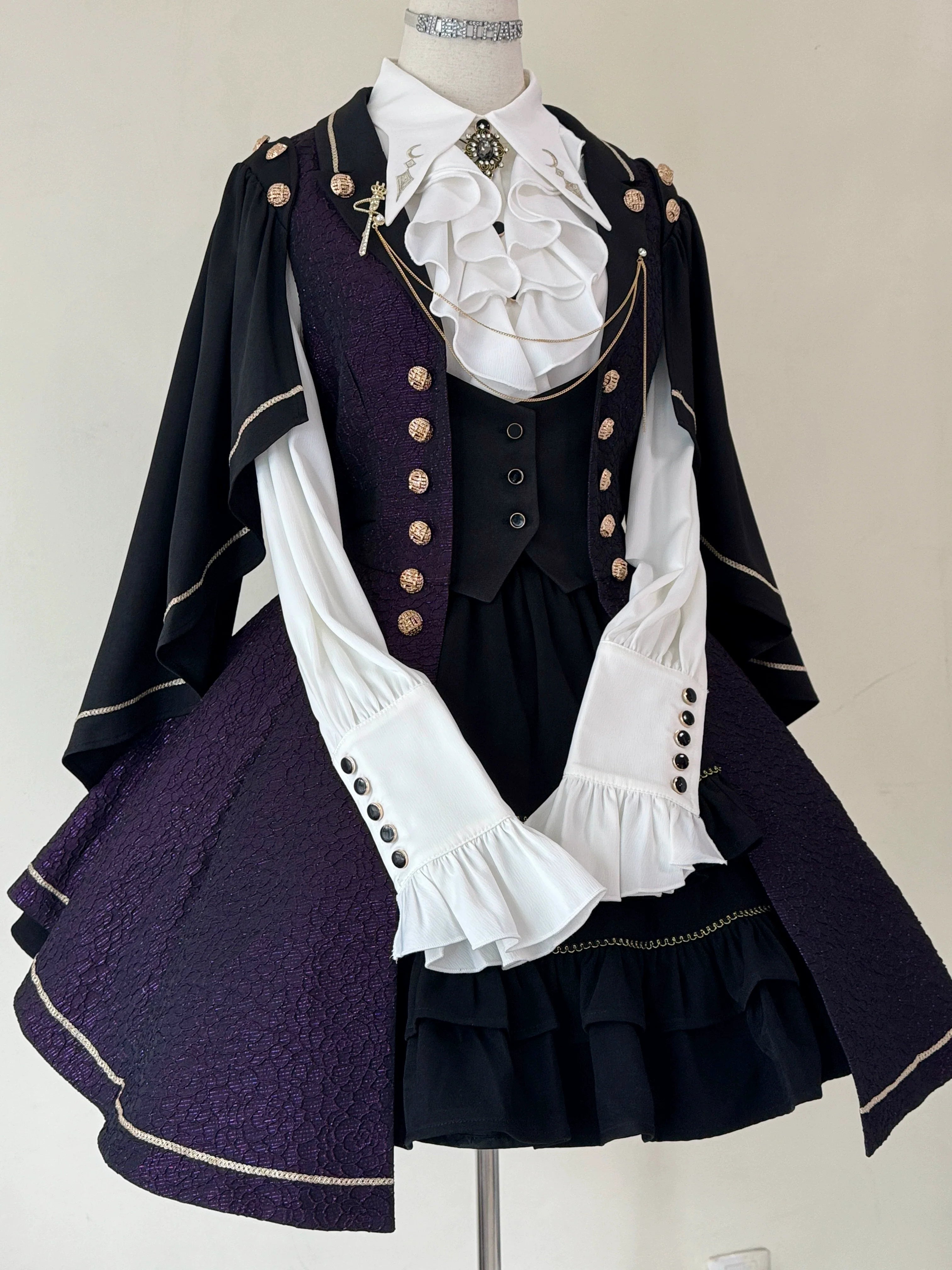 Fallen Moon Code - Retro Military Lolita Vest, Skirt and Pants Collection - image 27