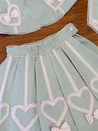 Promise After Class - Old School Lolita Fitted Blazer & Pleated Skirt Set - image 14