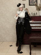 Ouji Lolita Pants Set, Detachable Jabot & Shawl - image 8