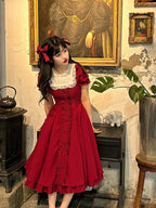 Long Version Elegant and Vintage Lolita OP and Accessories - image 19