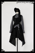 Red Shadow - Irregular Ouji Lolita Prince Vest - image 1