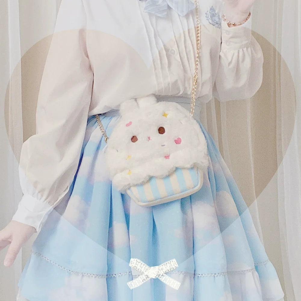 Cute Plush Lolita Bag Rabbit Cake Bag - image 5