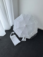 Raven and Lace Classic Lolita Foldable Ruffle Parasol - image 5
