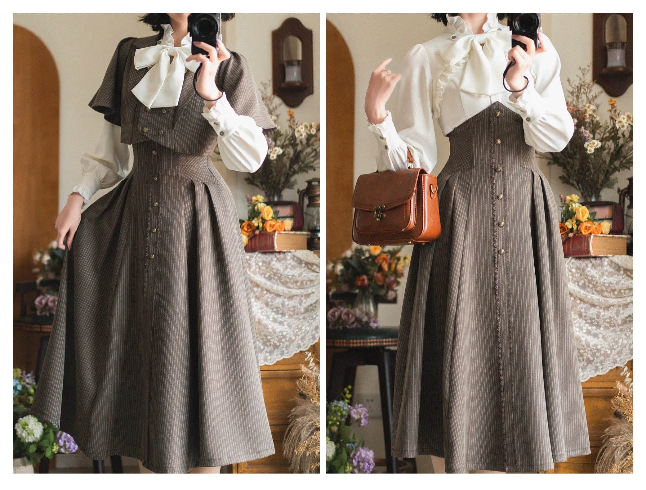 Forest Stationery - Classic Lolita SK Suit with Shirt and Coat - image 11