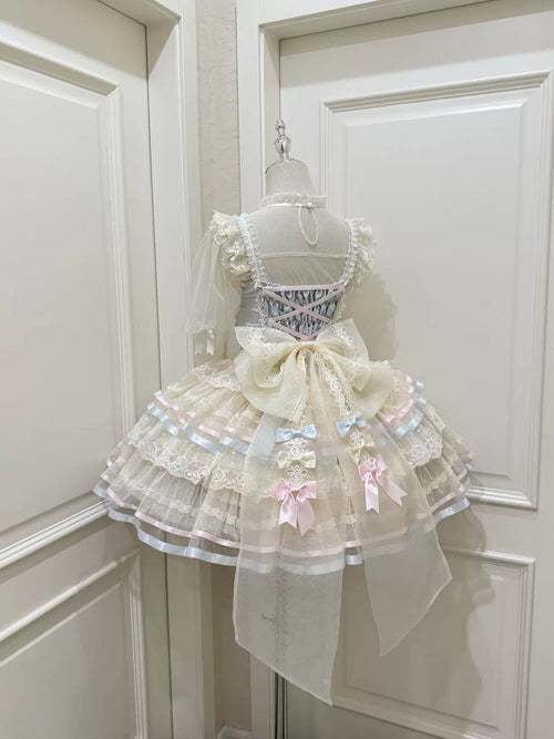 Butterfly Ballet - Sweet Lolita JSK Dress, Layered Tulle Hem - image 2