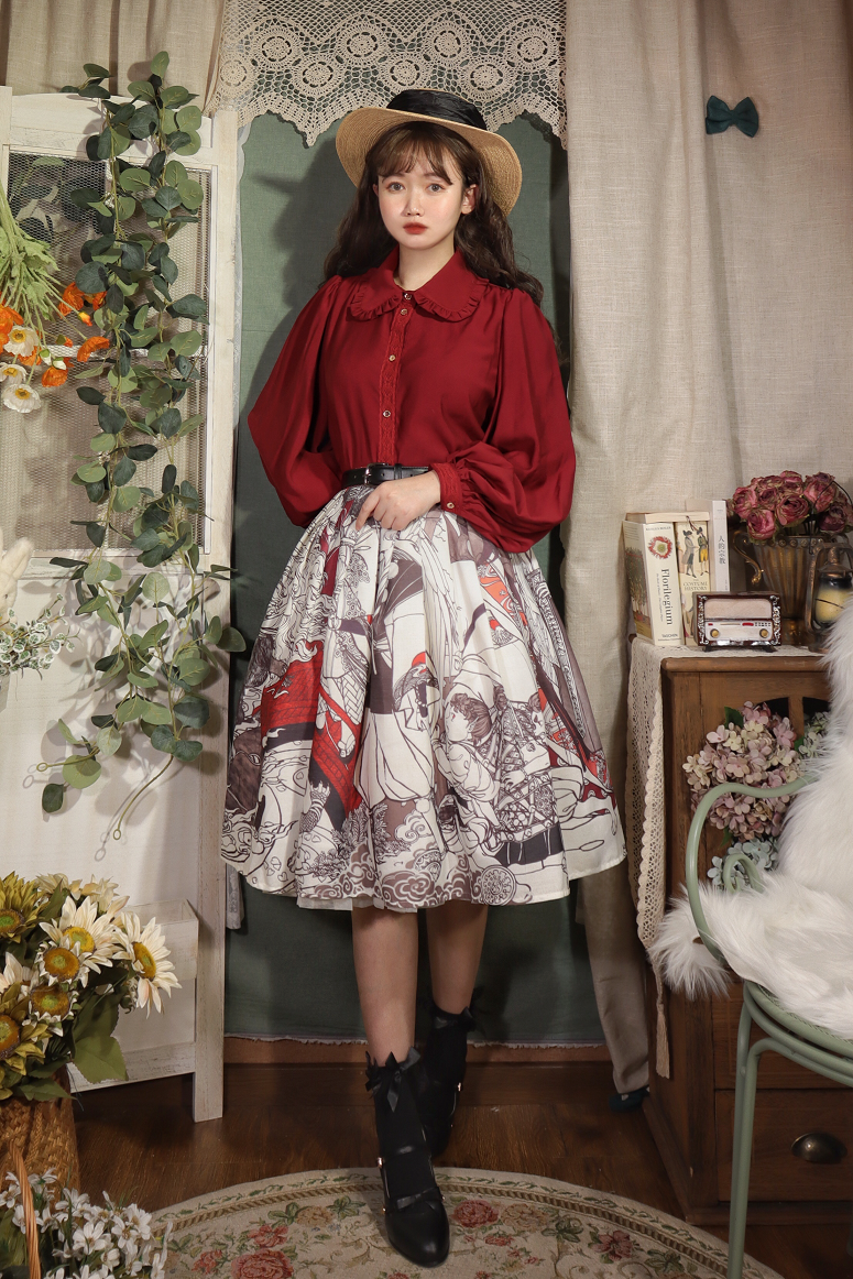 Mayer's Whisper - Vintage Lolita Large Sleeve Blouse - image 2