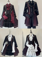 Fallen Moon Code - Retro Military Lolita Vest, Skirt and Pants Collection - image 2