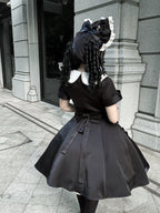 Silent Dinner - Gothic Cutlery Embroidery Lolita OP - image 3