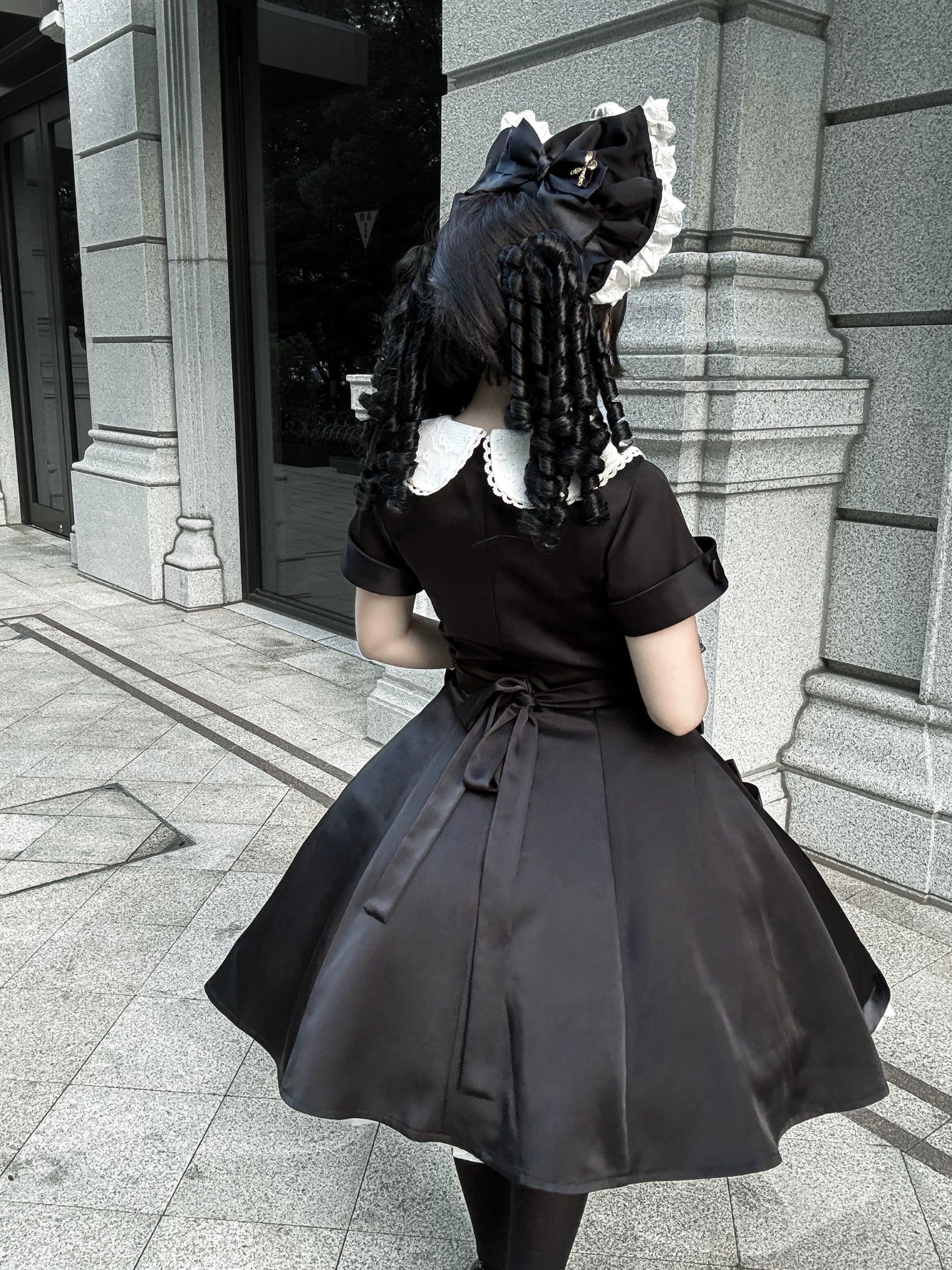 Silent Dinner - Gothic Cutlery Embroidery Lolita OP - image 3