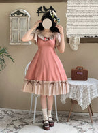 Cotton Plus Size Lolita OP Dress with Pockets - image 3