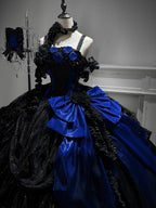 Gothic Lolita Wedding Corset JSK Dress, Lift-Up Hem - image 10