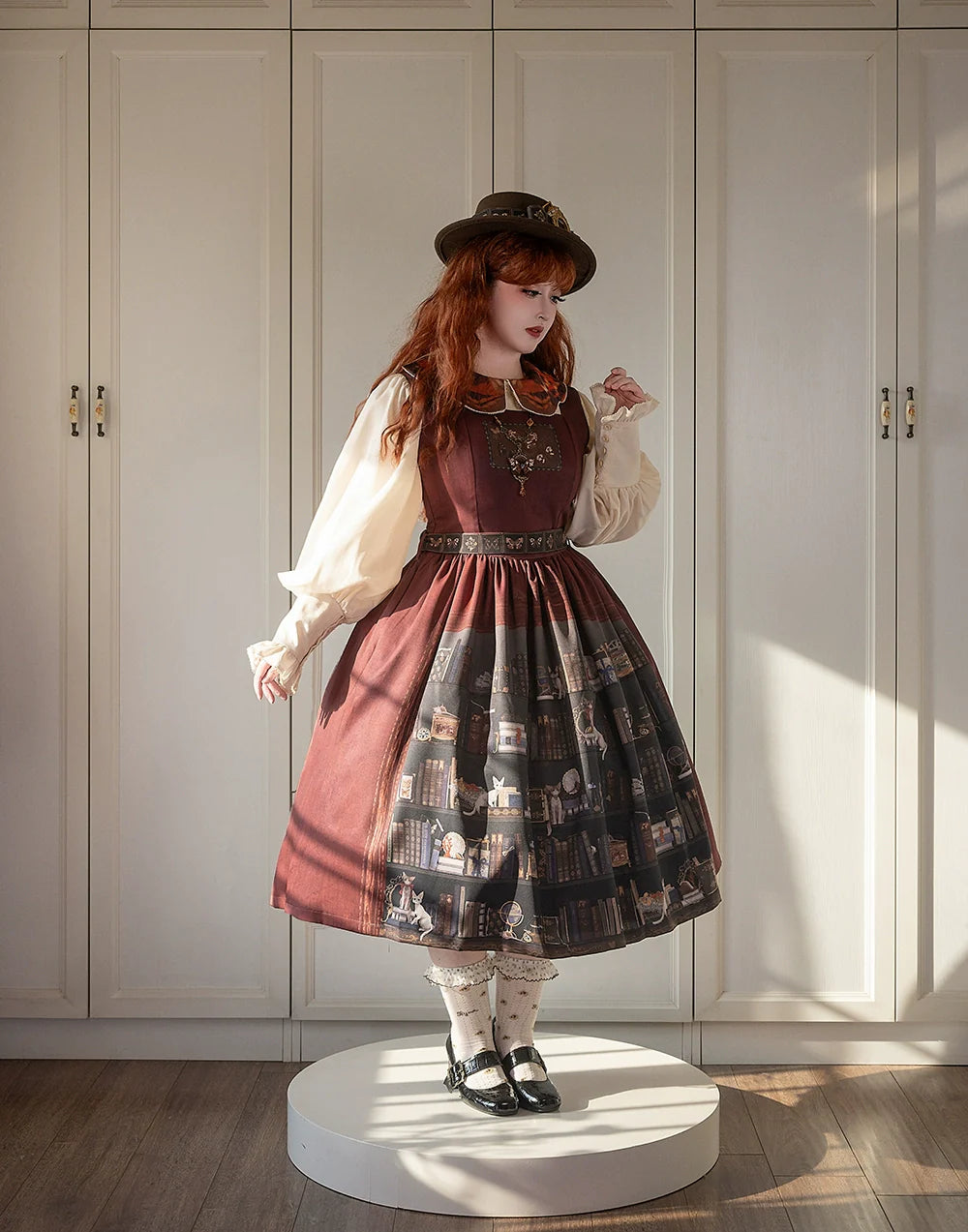 German Bookshelf - Classic Lolita Printed JSK Dress - image 17