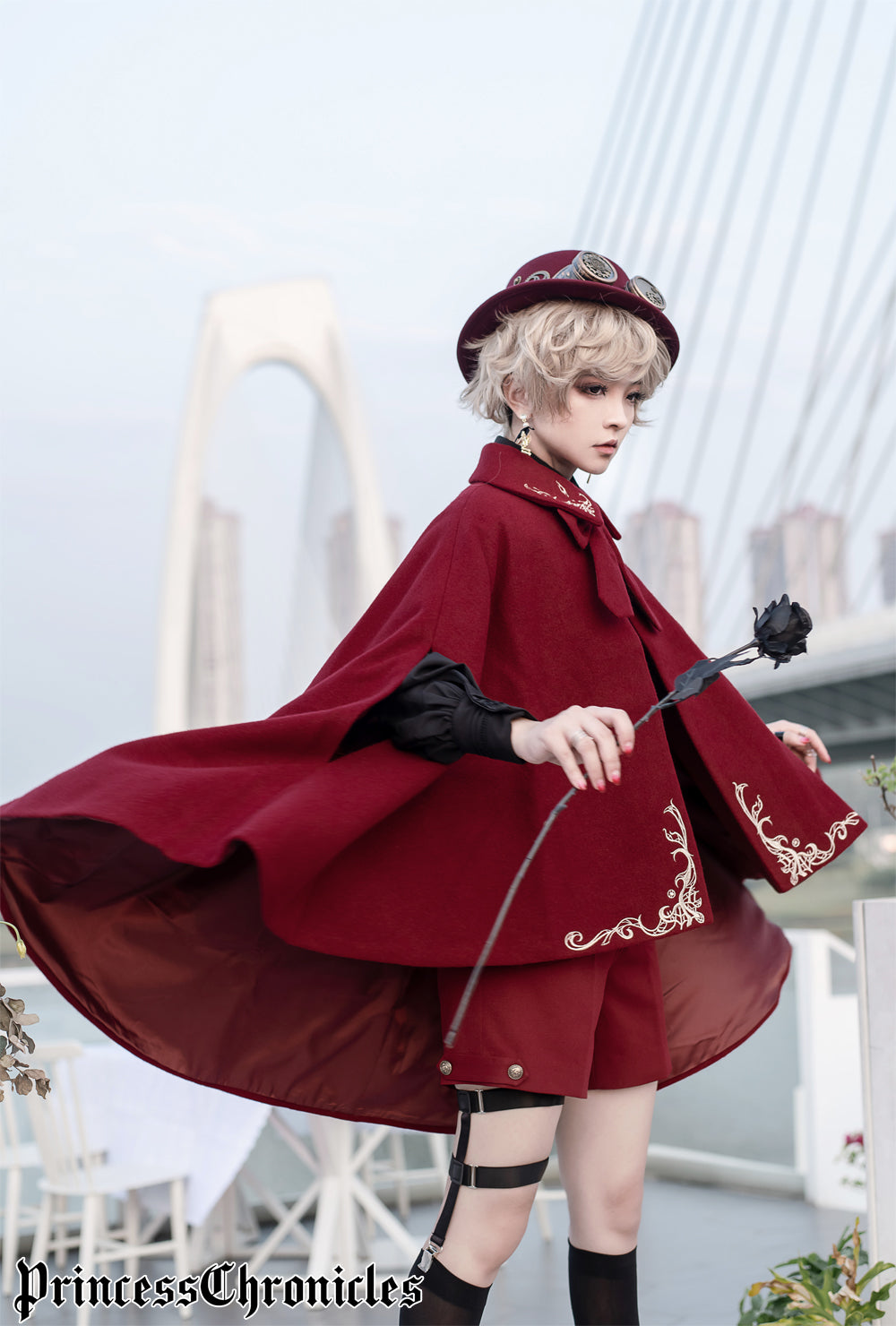 Princess Chronicles Medieval Embroidered Ouji Cape - image 16
