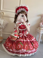 Strawberry Tale Sweet Lolita Strawberry Print JSK - image 5