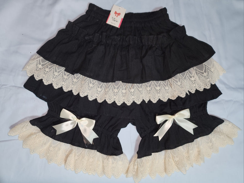 Multi-Layer Jacquard Cotton Lolita Bloomers - image 1