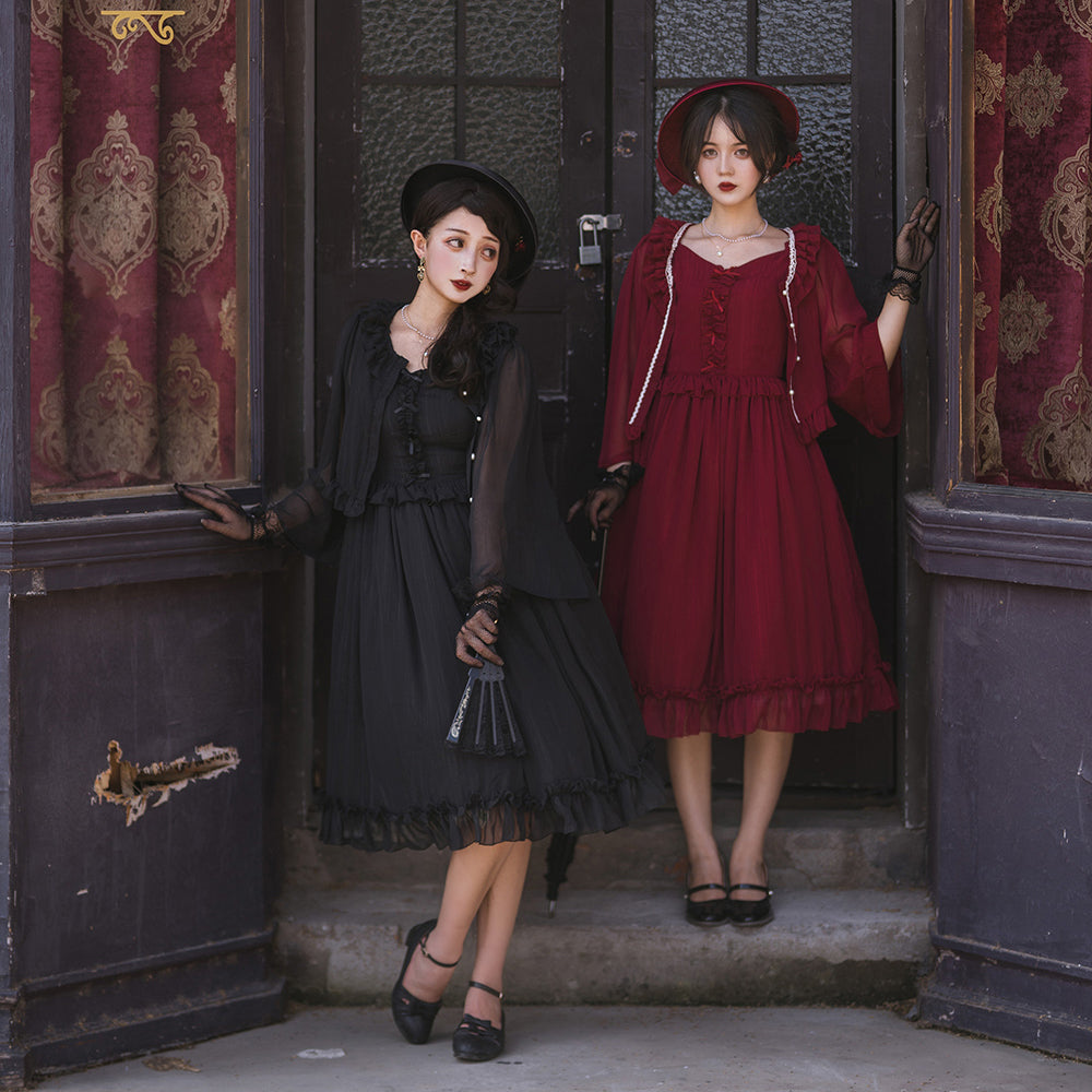 Rhine Riverside - Summer Lolita Chiffon Cardigan - image 17