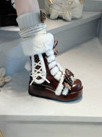 Cherry Snow Bunny Ears - Winter Sweet Lolita Boots, Bunny Ears - image 18