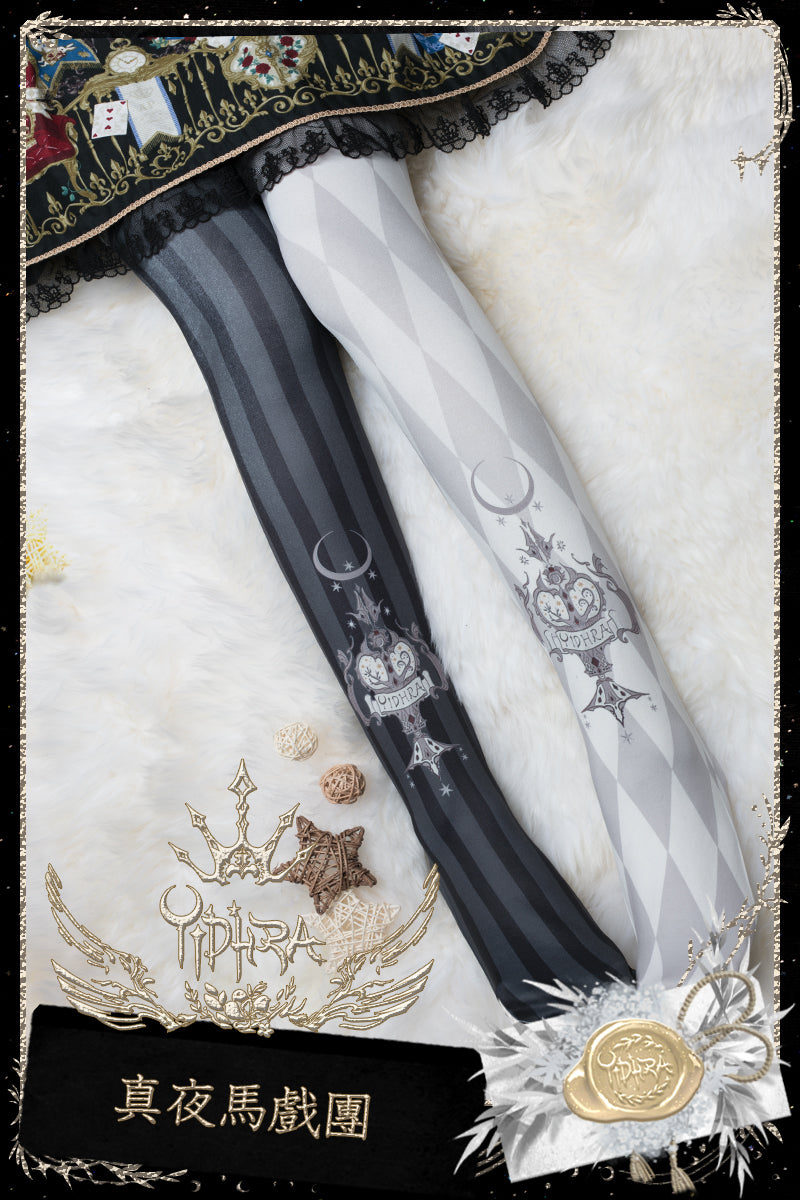 Midnight Circus - Argyle Printed Lolita Tights - image 5